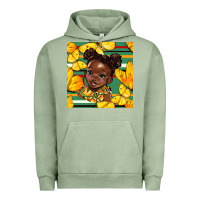 Pigment Oil Green juneteenth afro girl seamless pattern Urban Hoodie - BundleAndBundleShop