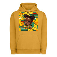 Pigment Peanut Butter juneteenth afro girl seamless pattern Urban Hoodie - BundleAndBundleShop