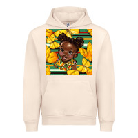 Sandshell juneteenth afro girl seamless pattern Urban Hoodie - BundleAndBundleShop