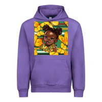 Tulip juneteenth afro girl seamless pattern Urban Hoodie - BundleAndBundleShop