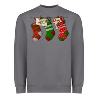 Storm Christmas Socks With Santa Letter Heavyweight Sweatshirt - LillyAllenDesigns