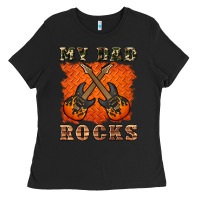 Black my dad rock Ladies Tee - Artiststas