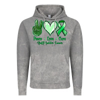 Cloud Rock Peace love cure Gallbladder Cancer Vintage Hoodie - NancyCooperArtShop