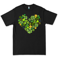 Black heart shaped clover Premium Tee - AdoDesignShop