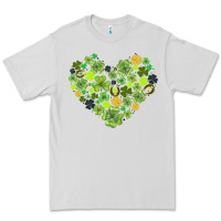 Dove Grey heart shaped clover Premium Tee - AdoDesignShop