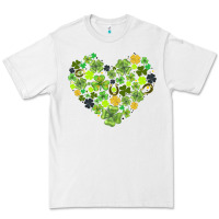 White heart shaped clover Premium Tee - AdoDesignShop
