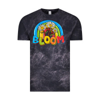 Cloud Black bloom Vintage Tee - NancyCooperArtShop