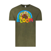 Vintage Olive bloom Vintage Tee - NancyCooperArtShop