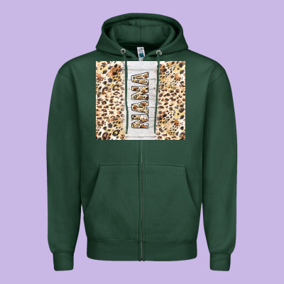Mother's Day Nana Leopard Tumbler Tbs Zipper Hoodie Designed By Tumblerdesignbyshophia