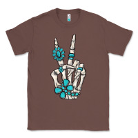 Chestnut turquoise gemstone skeleton hand Classic Tee - MaliasSmallBusiness
