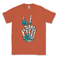 Copper turquoise gemstone skeleton hand Classic Tee - MaliasSmallBusiness