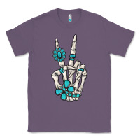 Lavender turquoise gemstone skeleton hand Classic Tee - MaliasSmallBusiness