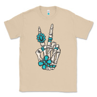Mushroom turquoise gemstone skeleton hand Classic Tee - MaliasSmallBusiness