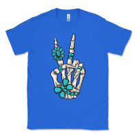 True Royal turquoise gemstone skeleton hand Classic Tee - MaliasSmallBusiness