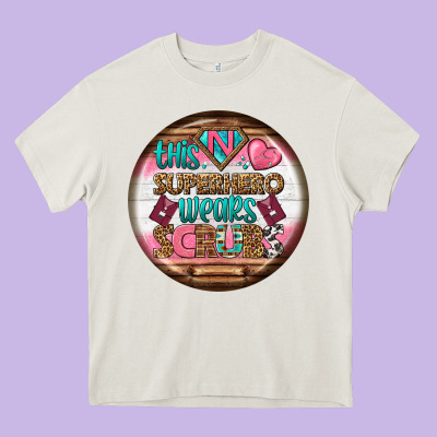 Nurse Round Earrings 1 Heavy Core Tee Designed By Bundleandbundleshop