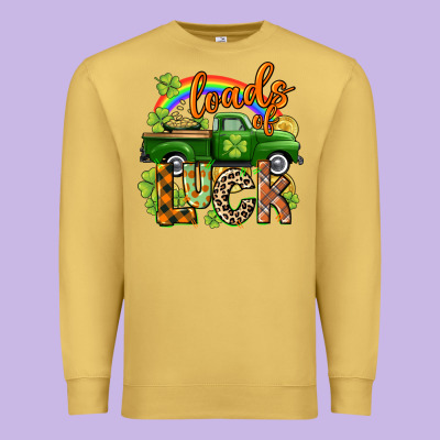 Loads Of Luck Premium Sweatshirt Designed By Cowgirlartshop