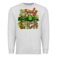 Dove Grey Loads of luck Premium Sweatshirt - CowGirlArtShop