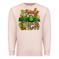 Pale Pink Loads of luck Premium Sweatshirt - CowGirlArtShop