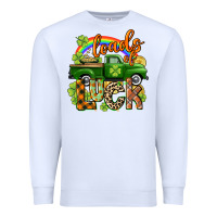 White Loads of luck Premium Sweatshirt - CowGirlArtShop