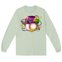 Matcha mardi gras baseball Long Sleeve Tee - LillyAllenDesigns