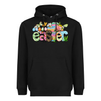 Black Happy Easter Easter Day Heavyweight Hoodie - CowGirlArtShop