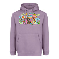 Lavender Happy Easter Easter Day Heavyweight Hoodie - CowGirlArtShop