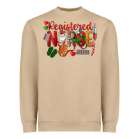 Mushroom Registered Nurse Christmas Heavyweight Sweatshirt - LillyAllenDesigns