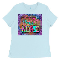 Baby Blue proud nurse tumbler Ladies Tee - BundleAndBundleShop