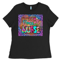 Black proud nurse tumbler Ladies Tee - BundleAndBundleShop