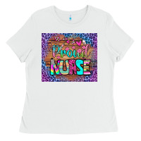 White proud nurse tumbler Ladies Tee - BundleAndBundleShop