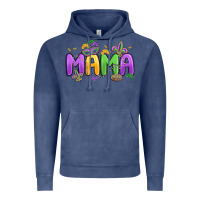 Vintage Denim mardi gras mama Vintage Hoodie - MaliasSmallBusiness