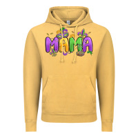 Vintage Mustard mardi gras mama Vintage Hoodie - MaliasSmallBusiness