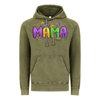 Vintage Olive mardi gras mama Vintage Hoodie - MaliasSmallBusiness