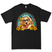 Black golden retriever rainbow Premium Tee - Artiststas