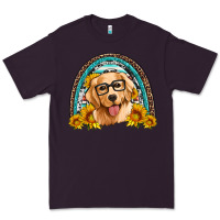 Plum golden retriever rainbow Premium Tee - Artiststas