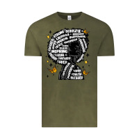 Vintage Olive black woman quotes Vintage Tee - MaliasSmallBusiness