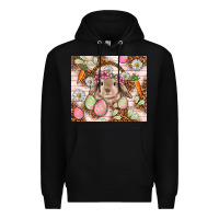 Black Easter Bunny tumbler Easter Day Premium Hoodie - HowdyJamesFarm