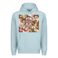 Blue Mist Easter Bunny tumbler Easter Day Premium Hoodie - HowdyJamesFarm