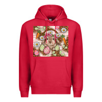 Cardinal Easter Bunny tumbler Easter Day Premium Hoodie - HowdyJamesFarm