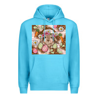 Ocean Blue Easter Bunny tumbler Easter Day Premium Hoodie - HowdyJamesFarm