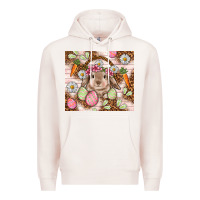 Pale Pink Easter Bunny tumbler Easter Day Premium Hoodie - HowdyJamesFarm