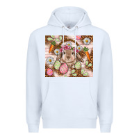 White Easter Bunny tumbler Easter Day Premium Hoodie - HowdyJamesFarm