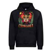 Black chingona sugar skull Urban Hoodie - BundleAndBundleShop