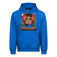 Cobalt chingona sugar skull Urban Hoodie - BundleAndBundleShop