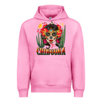Fuchsia Pink chingona sugar skull Urban Hoodie - BundleAndBundleShop