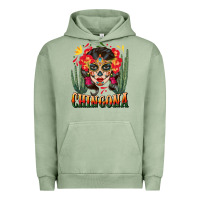 Pigment Oil Green chingona sugar skull Urban Hoodie - BundleAndBundleShop