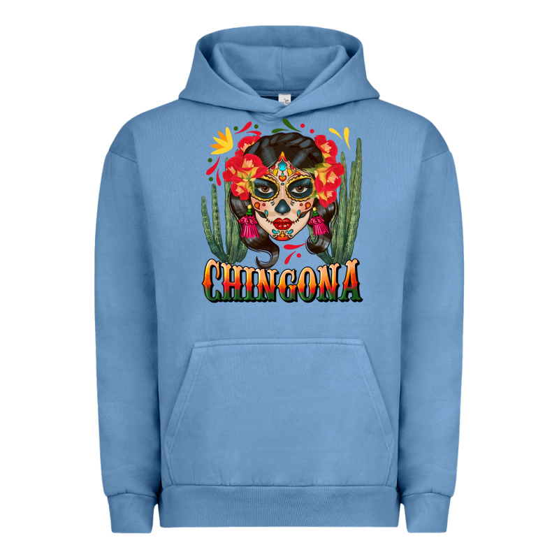 Chingona Sugar Skull Urban Hoodie by BundleAndBundleShop | Teevron