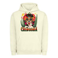 Pigment Pistachio chingona sugar skull Urban Hoodie - BundleAndBundleShop