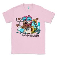 Bubblegum Pink nurse life western sunflower gemstone nurse Classic Tee - JahusDesignShop
