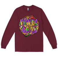 Burgundy mardi gras Long Sleeve Tee - LillyAllenDesigns